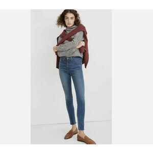 Madewell 10" High Rise Skinny Jeans Women’s 27/4 Blue Stretch Medium Wash Denim